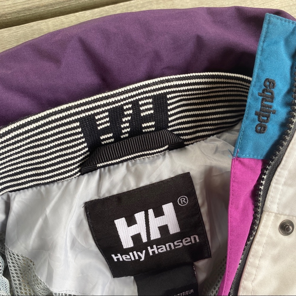Helly Hansen White and Purple Ski Jacket - Picture 8 of 16
